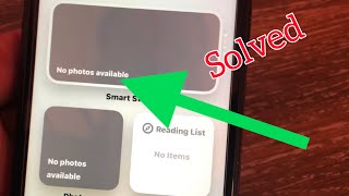 How to Fix quotNo Photos Availablequot Photos Widget  No Content Available Photos Widget iPhone [upl. by Bagley]