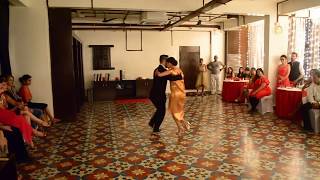 Javier Rodriguez and Fatima Vitale in India 34  Bangalore Tango Academy 01102016 [upl. by Sarena]