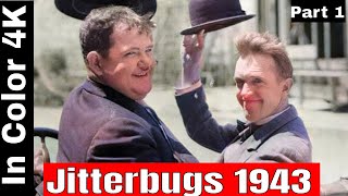 Jitterbugs 1943 In Color 4K  Part 1  Laurel and Hardy comedy classic retro comedy [upl. by Nylisoj]