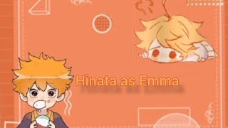 Haikyuu react to Hinatas past as Emma tpn 23bysherry [upl. by Aecila873]