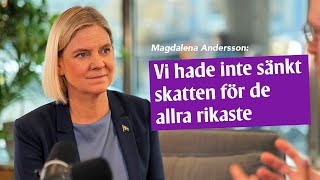 Magdalena Andersson om SDregeringen i halvtid [upl. by Ronalda]