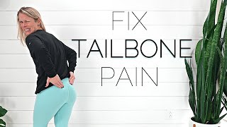 TAILBONE PAIN RELIEF EXERCISES  Fix Tailbone Coccyx Pain Fast [upl. by Merrielle730]