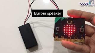 Microbit v2 builtin speaker amp touch sensor [upl. by Edyaw634]