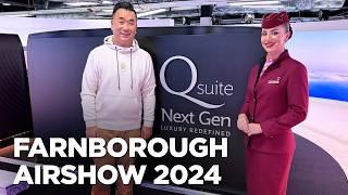 Best of Farnborough Airshow 2024  Qatar Airways Next Gen QSuite [upl. by Mercorr702]