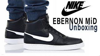 Nike EBERNON MID UNBOXING [upl. by Anujra]