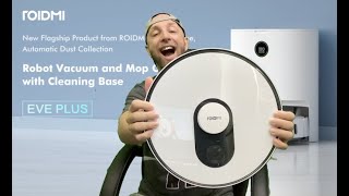 Xiaomi ROIDMI Eve Plus Robot Aspirateur auto vidange et stérilisation automatique par Ion [upl. by Rinum941]