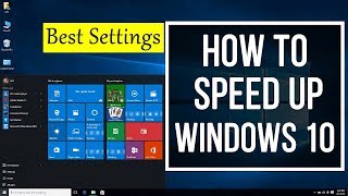 How To Easily Speed Up a Slow Windows 10 Laptop Computer  PC  Best Settings [upl. by Ecirtemed]