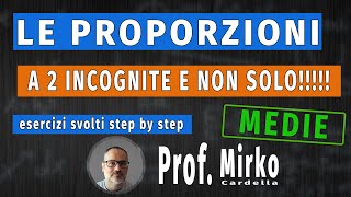 Proporzioni complesse con 2 incognite come risolverle [upl. by Damien]