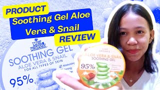 LUXE ORGANIX Aloe Vera and Snail Soothing Gel  Skincare Review  0197 [upl. by Aloysia]