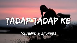 Tadap Tadap Ke Slowed amp Reverb Lyrics  Sad lofi Song [upl. by Iad]