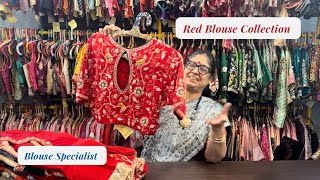 RED BLOUSE COLLECTION  Blouse Specialist  Festive wear  Sarla Creations [upl. by Dietz]