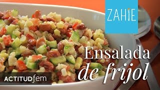 ¿Cómo preparar una deliciosa ensalada de frijol  Receta con frijoles  Zahie Tellez [upl. by Akkina]