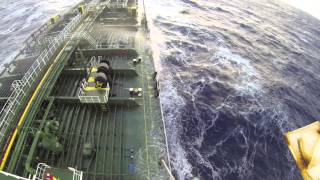 Ship hit by rogue wave in the Bay of Biscay [upl. by Halda]