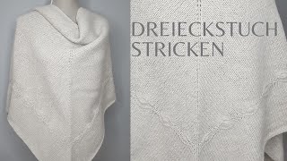 KUSCHELIGES DREIECKSTUCH STRICKEN  barywoll [upl. by Petronella677]