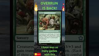 MTG Foundations Green cards that end the game mtg mtgita mtgarena commander monogreen overrun [upl. by Ericha]