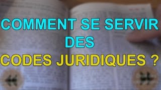 COMPRENDRE ET SAVOIR RECHERCHER DANS LES CODES JURIDIQUES Prof Jon [upl. by Liris524]