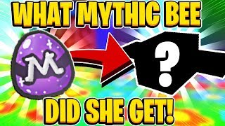 What MYSTERY Gifted Mythic Bee Did My Girlfriend Get In Roblox Bee Swarm Simulator [upl. by Dara298]