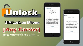 How to Unlock SIM Lock on iPhone Any Carrier [upl. by Ylevol]