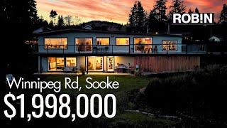 Waterfront Dream Home in Victoria Sooke Luxury Living amp Private Beach [upl. by Ammann715]