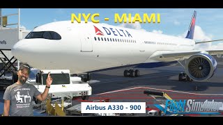 Headwinds A330 900 NEO  KJFK  KMIA  Microsoft Flight Simulator  Vatsim [upl. by Fidelio]