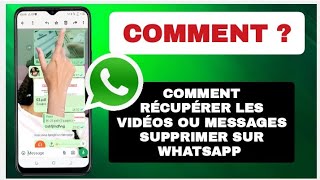 Comment récupérer les anciens messages supprimés de WhatsApp 2023  Restaurer le chat WhatsApp [upl. by Fesuy]