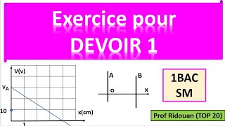 Série dexercices énergie potentielle electrostatique 1 Bac sciences mathématiques [upl. by Akinna]