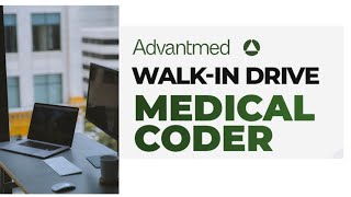 WalkIn Drive for BPharmDPharmMPharmPharmDBScMSc Freshers for Medical Coding At Advantmed [upl. by Atorod128]