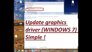 How to Update Your Graphics Card Driver WINDOWS 7 Very Simple [upl. by Katha]