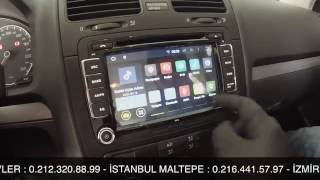 Volkswagen Golf 5 Android Multimedya Cihazı Tanıtımı [upl. by Mariya]