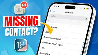 How to Fix Missing Contacts on iPhone  Contacts Disappearing Issue on iPhone FIXED [upl. by Vala]