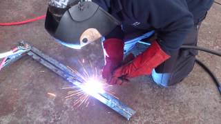 Single Phase MIG Welder  New Arc model RM 1400 Weld Test [upl. by Willy54]