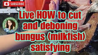 Live Cut and deboning Bangus  milkfish asmr viralvideo satisfying debone milkfish bangus [upl. by La Verne871]