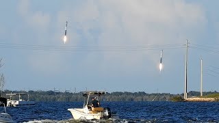 Falcon Heavy Launch and Landing  Nikon P1000 [upl. by Shama]