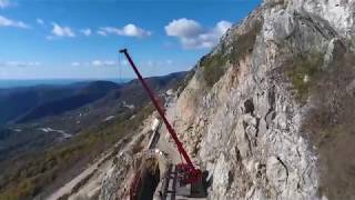 Odron na putu Budva  Cetinje radovi snimak dronom 5decembar 2017 [upl. by Granniah]