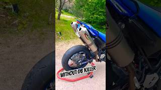 Yamaha XT660X Akrapovic Sound WithWithout DB Killer yamaha yamahaxt660 motorcycle akrapovic [upl. by Eirrehs401]