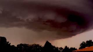 Supercell near Papillion Nebraska USA June 13 2024 [upl. by Aleda961]