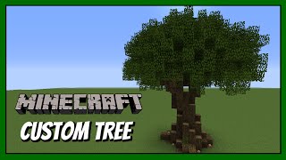 Minecraft How to build  Custom tree tutorial [upl. by Grail]