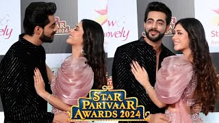 Jhanak Gorgeous Jodi RuNak Jhanak amp Anirudh Hiba amp Krushal at Star Parivaar Awards 2024 Red Carpet [upl. by Firmin]