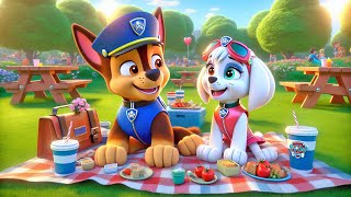 Paw Patrol Ultimate Rescue  CHASE x SKYE Snuggle Picnic  Very Funny Story  Rainbow 3 [upl. by Terti]