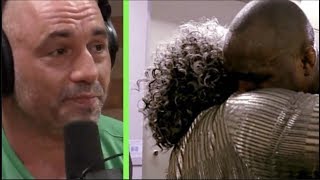 Joe Rogan Cries After Seeing Tyron Woodleys Mom Embracing Kamaru Usman [upl. by Wallack525]