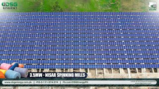 35MW Solar Power Plant Installation at Nisar Spinning Mills [upl. by Acirat]