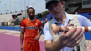 Sardar stick selection India hockey captain Sardar Singh talks about his hockey stick [upl. by Atilol]