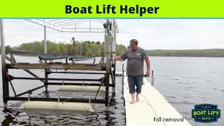 Easy way to remove your boat lift in the Fall [upl. by Llenehc]