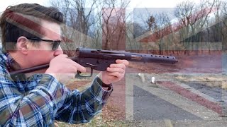 British Sten Submachine Gun  Shooting Review [upl. by Ynaffital]