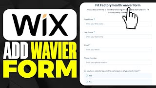 How To Add Waiver Form To Wix 2024 [upl. by Navonod]