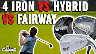 Fairway Wood vs Hybrid vs Long Iron  Trackman Test [upl. by Kisung453]