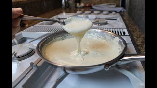 How to Make Basic White Sauce  Cream Sauce at its Simplest [upl. by Alios]