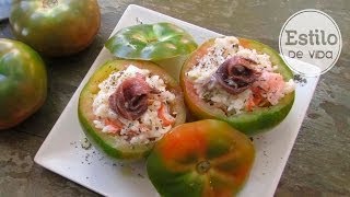 Tomates rellenos  Receta fácil [upl. by Ney843]