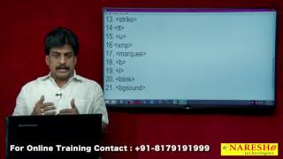 Deprecated Elements  HTML  Web Technologies Tutorial  MrSubbaraju [upl. by Hana693]