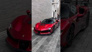 First customer Ferrari SF90 XX driving in London automobile Ferrari sf90xx supercars london [upl. by Cave]